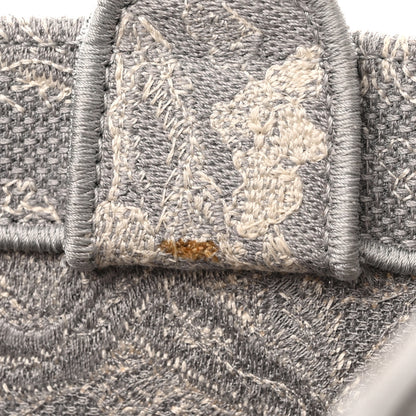 Christian Dior Canvas Embroidered Medium Dioriviera Toile De Jouy Reverse Book Tote Gray 11 of 11
