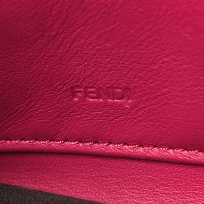 Fendi Zucchino Spalmati FF Multicolor Zip Around Wallet Black Multicolor 7 of 9