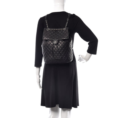 Chanel Calfskin Quilted Large Urban Spirit Backpack Black 2 of 13