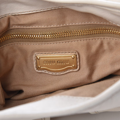 Miu Miu Nappa Matelasse Coffer Hobo Bianco 6 of 23
