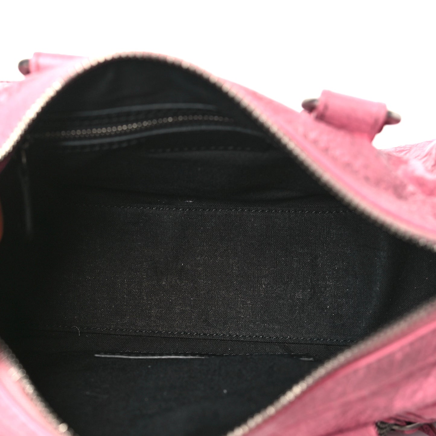 Agneau Arena Dirty Effect Mini Le Cagole Duffle Crossbody Bag Sweet Pink