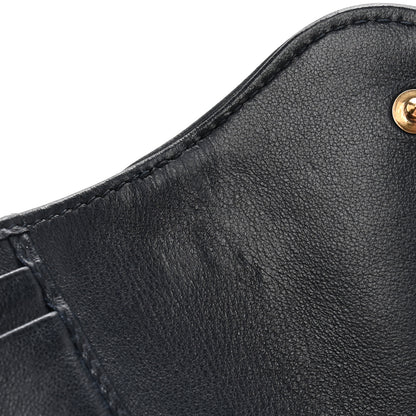 Christian Dior Oblique Saddle Lotus Wallet Blue 8 of 10