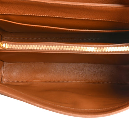 Celine Grained Calfskin Classique 16 Top Handle Bag Tan 5 of 13