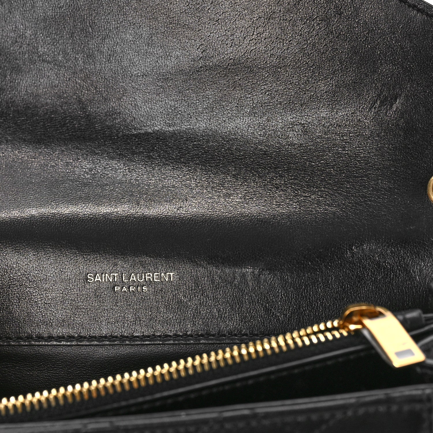 Saint Laurent Lambskin Quilted Mini Gaby Satchel Black 6 of 9