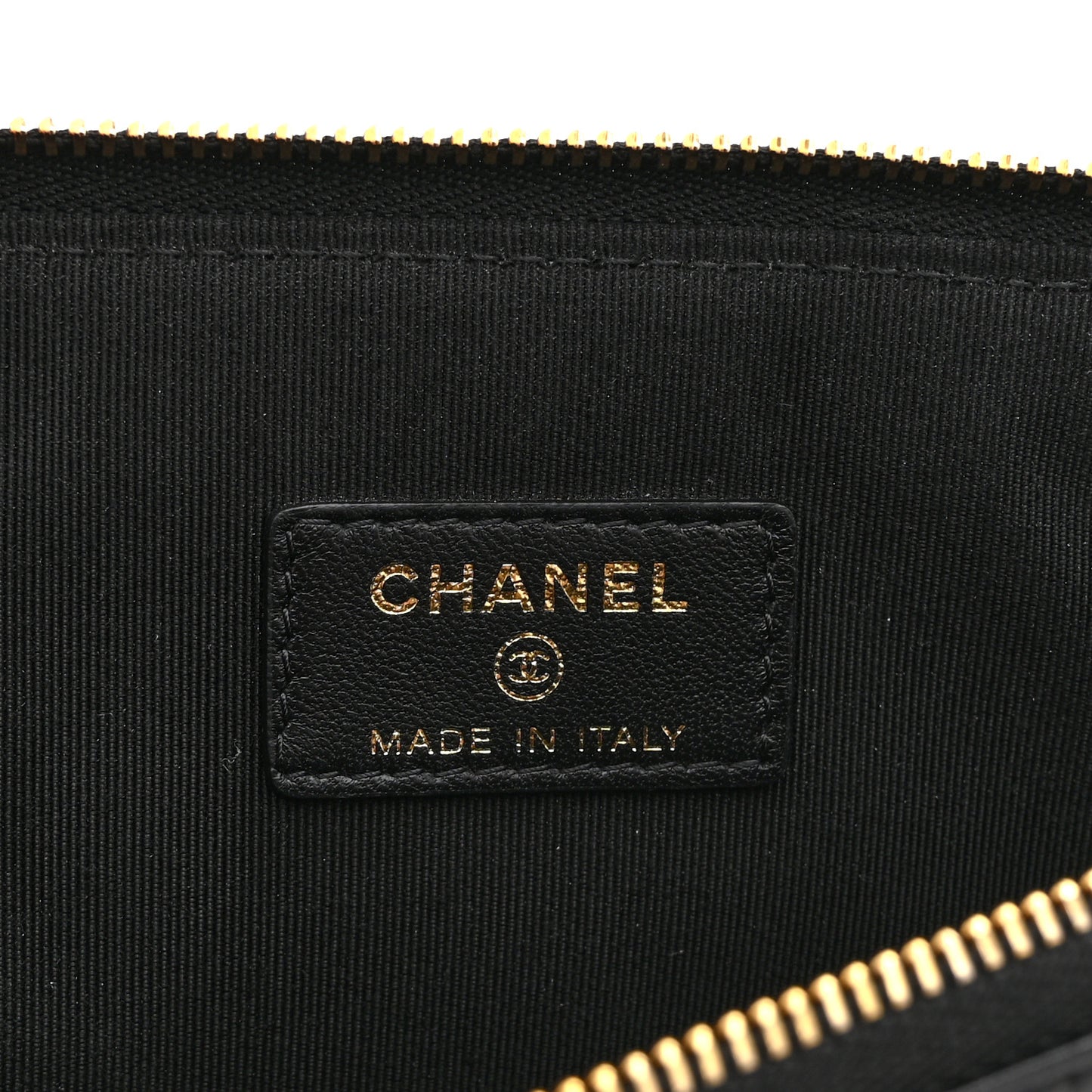 Lambskin Quilted Clutch With Chain Black