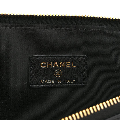 Chanel Lambskin Quilted Clutch With Chain Black 7 of 11