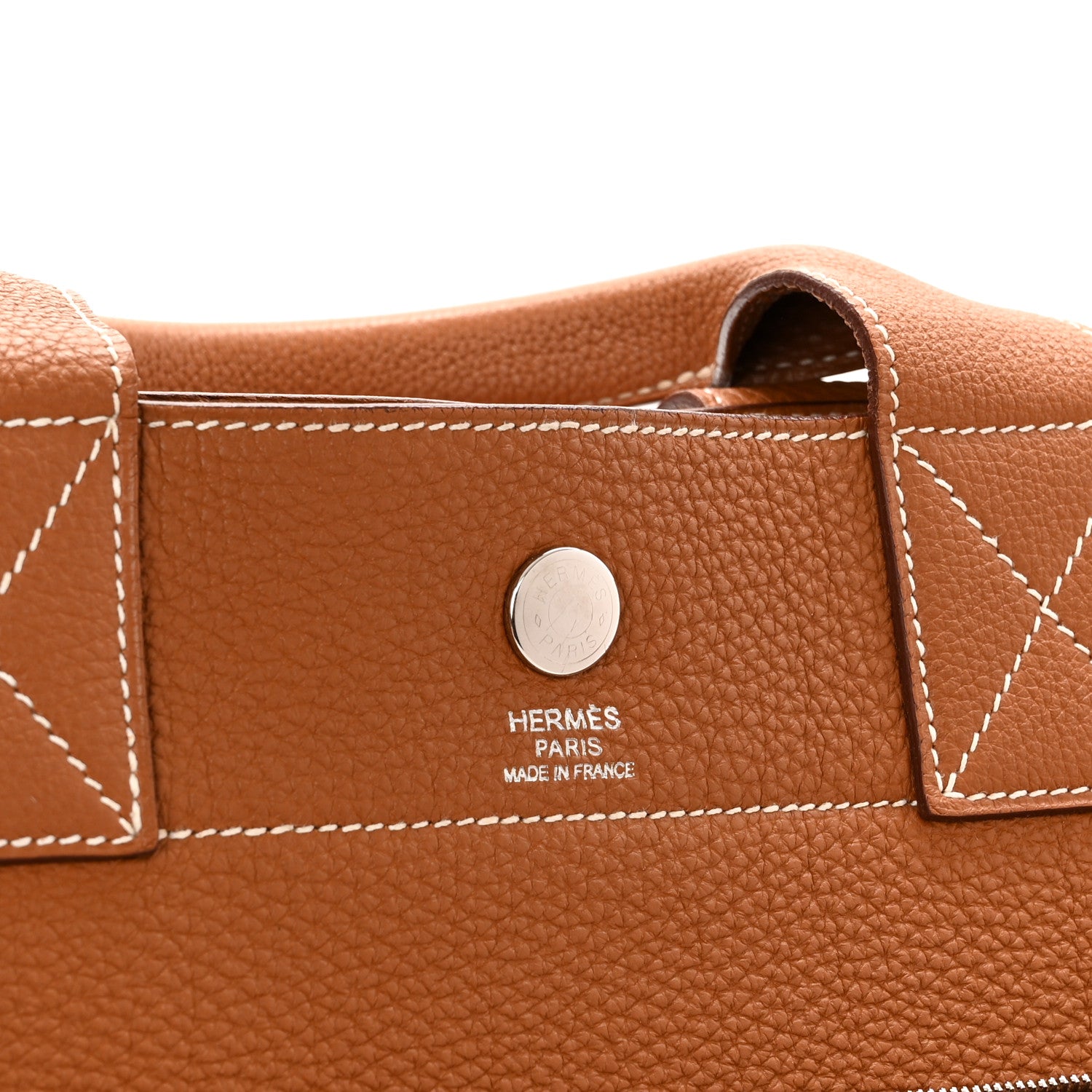 Hermes Togo Front Pocket Tote Gold 7 of 10