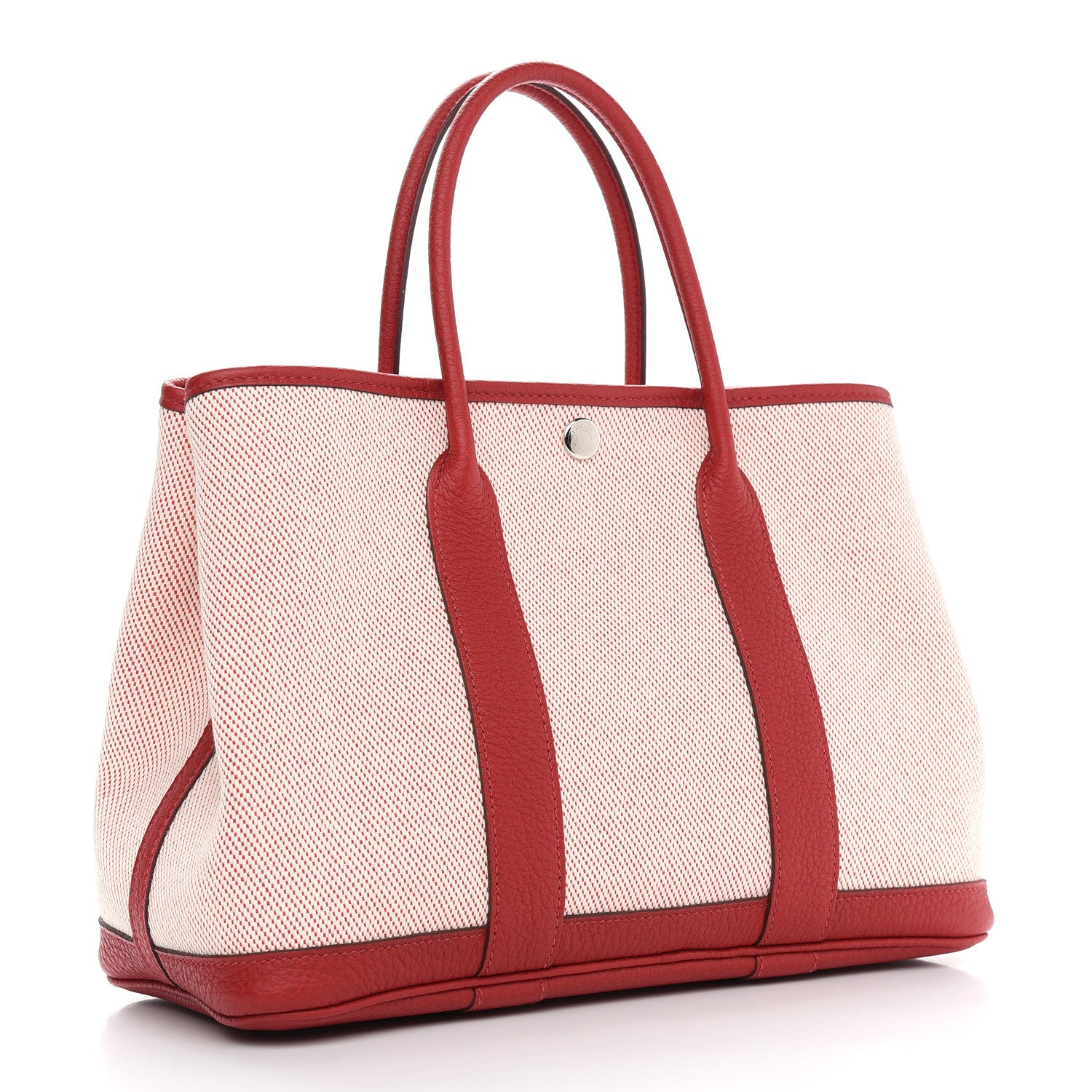 Hermes Twill H Negonda Garden Party 30 TPM Tote Rouge Piment 3 of 12
