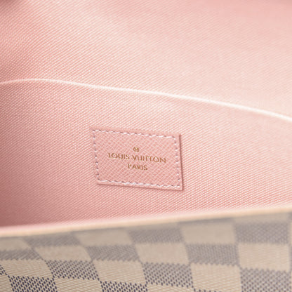 Louis Vuitton Damier Azur Pochette Felicie Chain Wallet Rose Ballerine 7 of 12