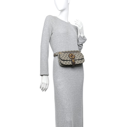 Gucci GG Supreme Monogram Textured Dollar Calfskin Blondie Belt Bag Beige Ebony New Acero 2 of 11