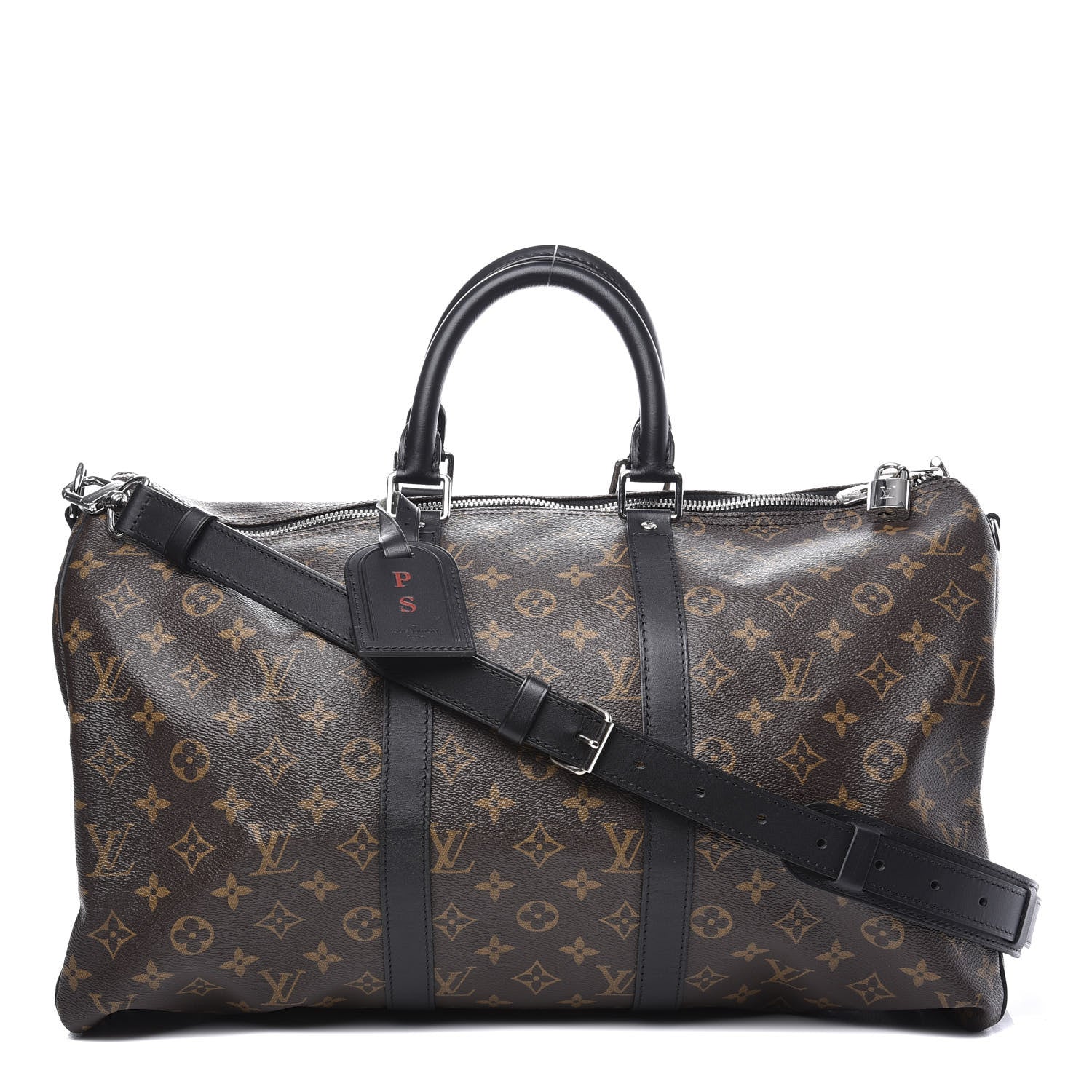 Louis Vuitton Monogram Macassar Keepall Bandouliere 45 1 of 10