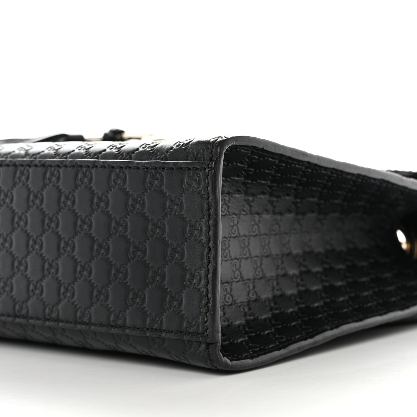 Microguccissima Medium Emily Chain Shoulder Bag Black