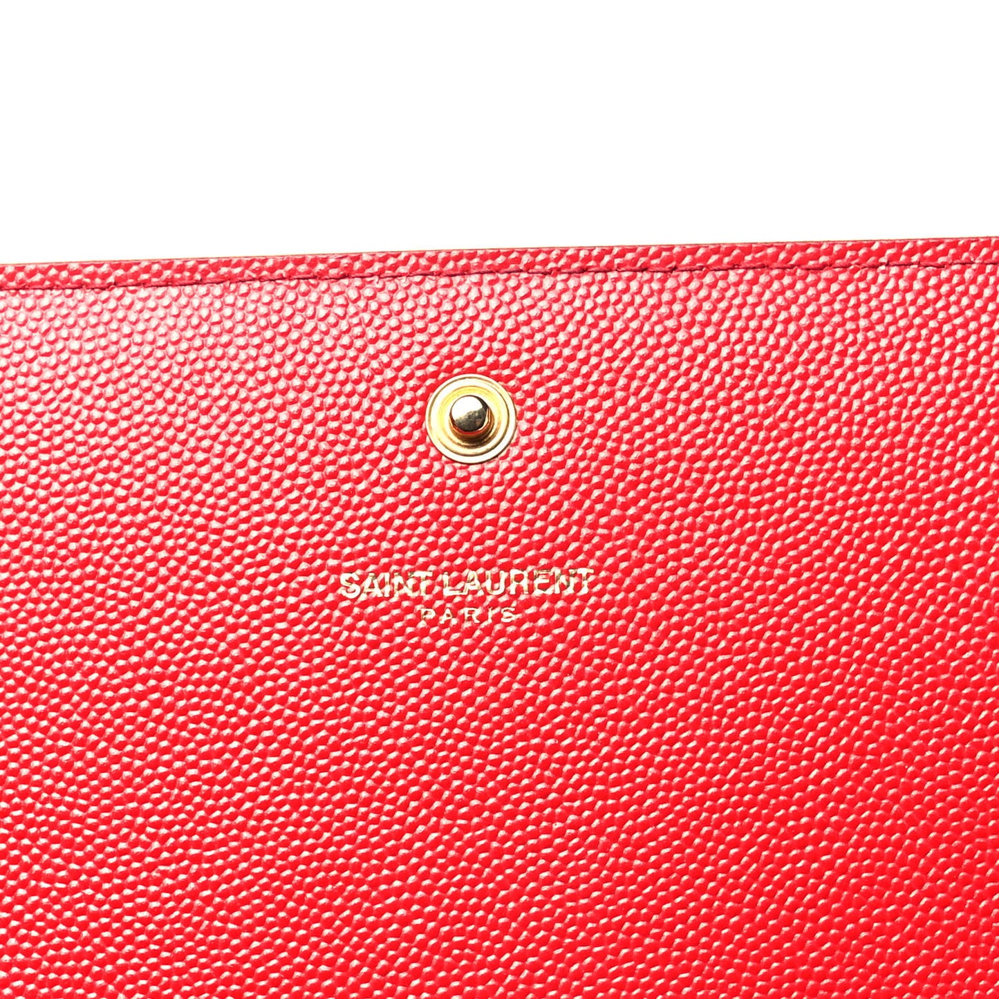 Grain De Poudre Monogram Chain Wallet Red