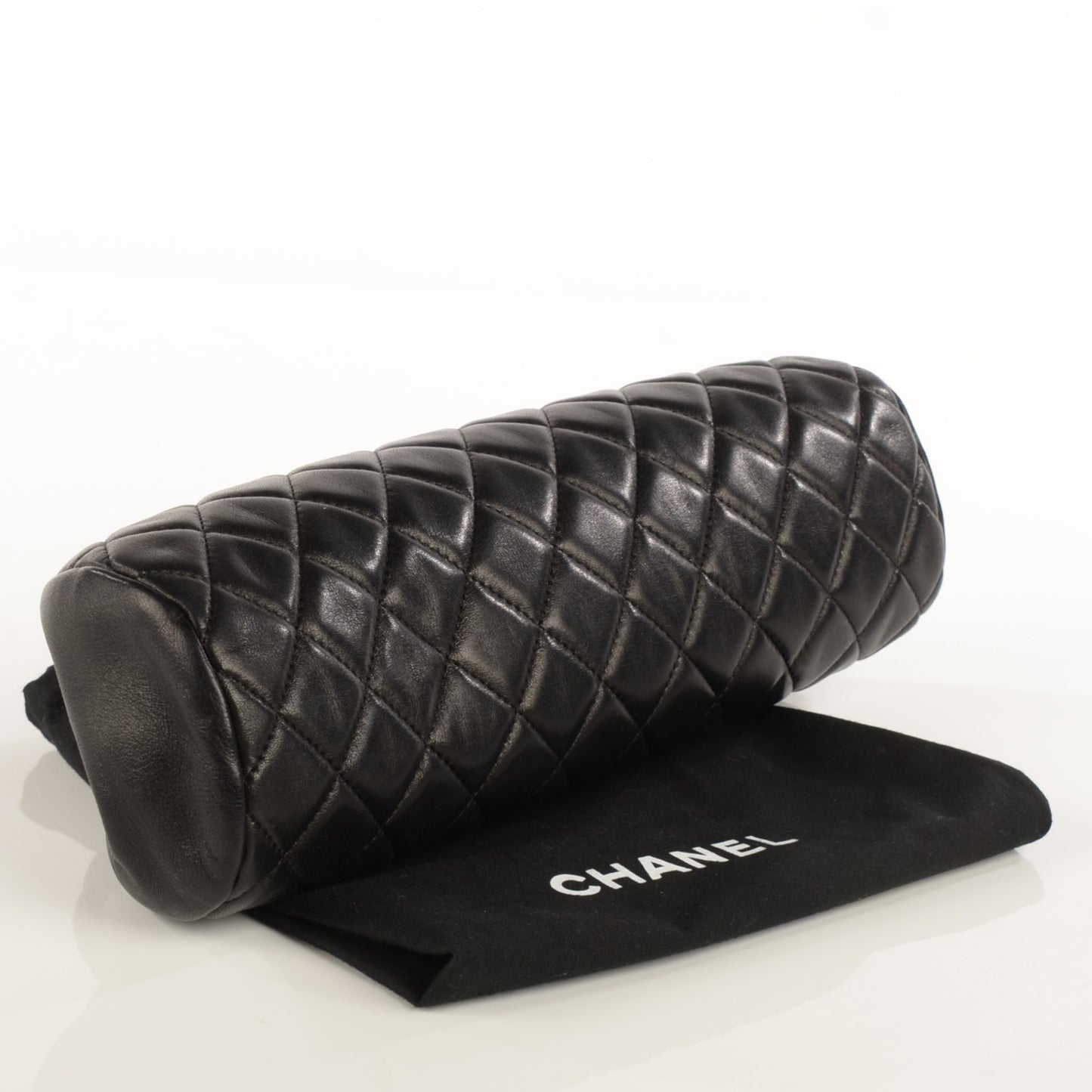 Lambskin Quilted Timeless Clutch Black