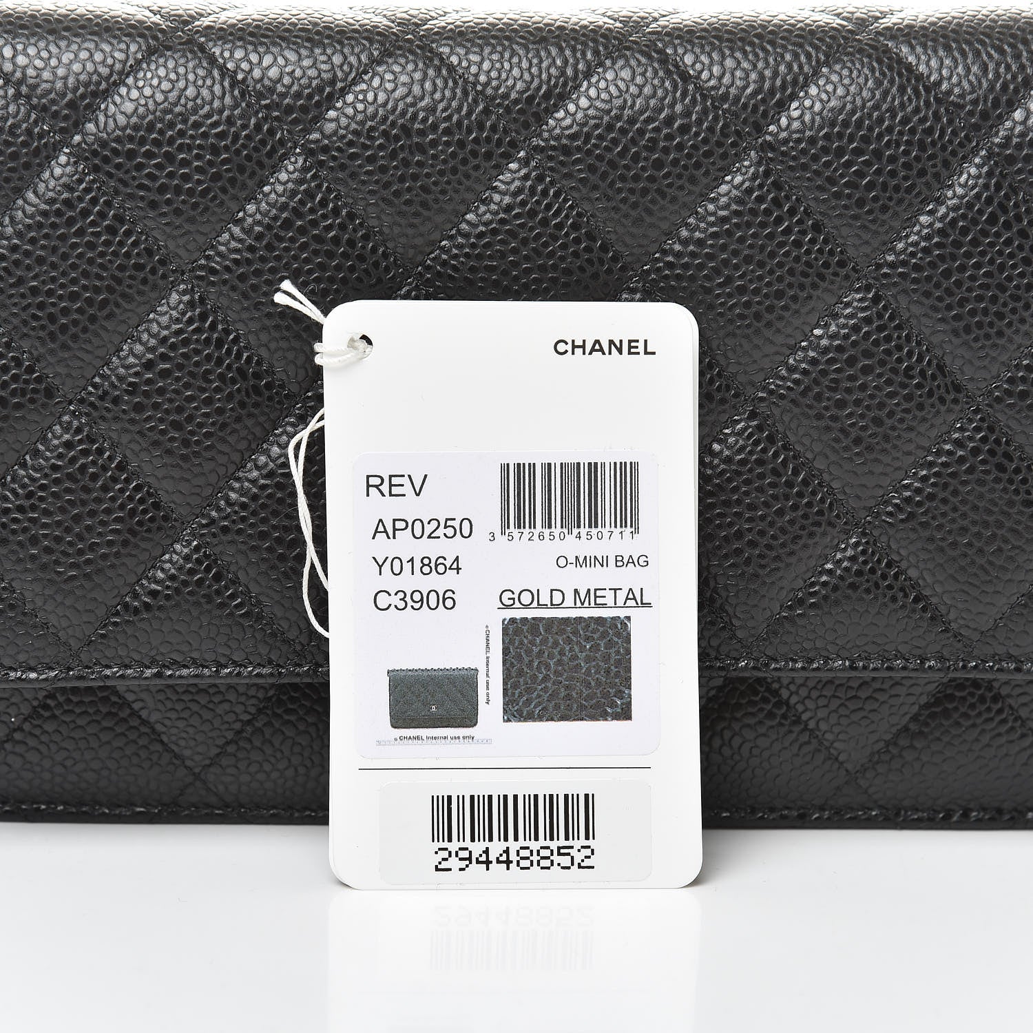 Chanel Caviar Quilted Wallet On Chain WOC Black 13 of 13
