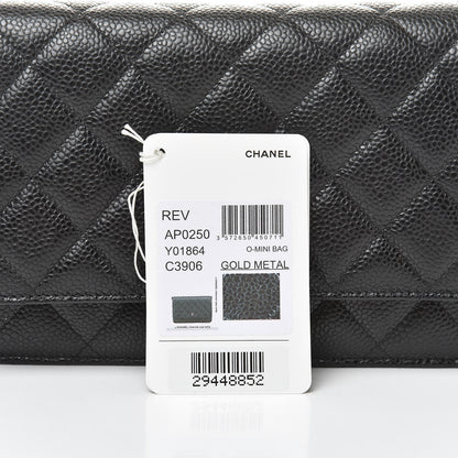 Chanel Caviar Quilted Wallet On Chain WOC Black 13 of 13