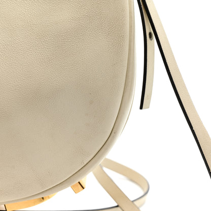 Fendi Vitello Grace Matte Mini Fendigraphy Hobo Bag White Ice 13 of 16