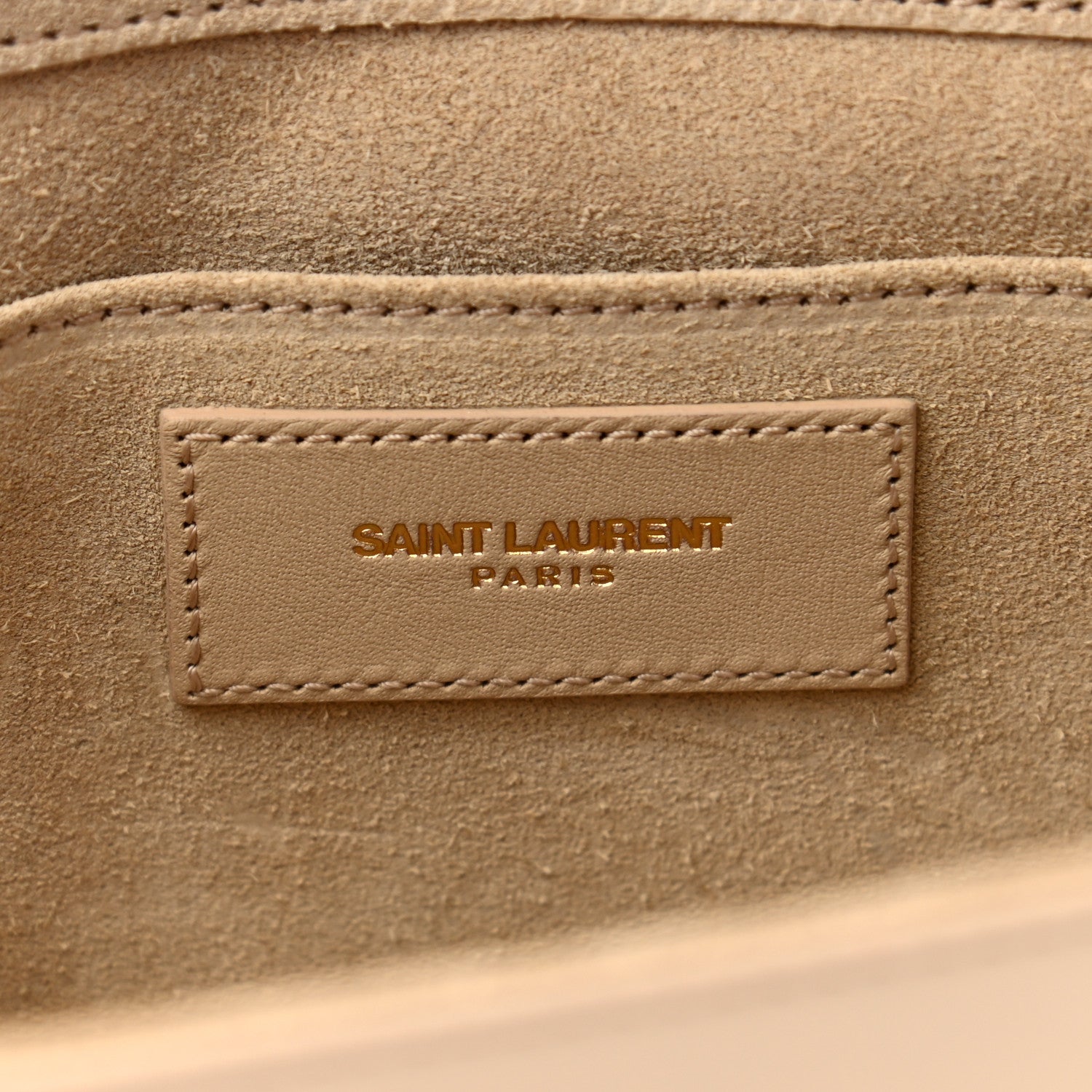 Saint Laurent Calfskin Classic Y Ligne Clutch Light Beige 6 of 8