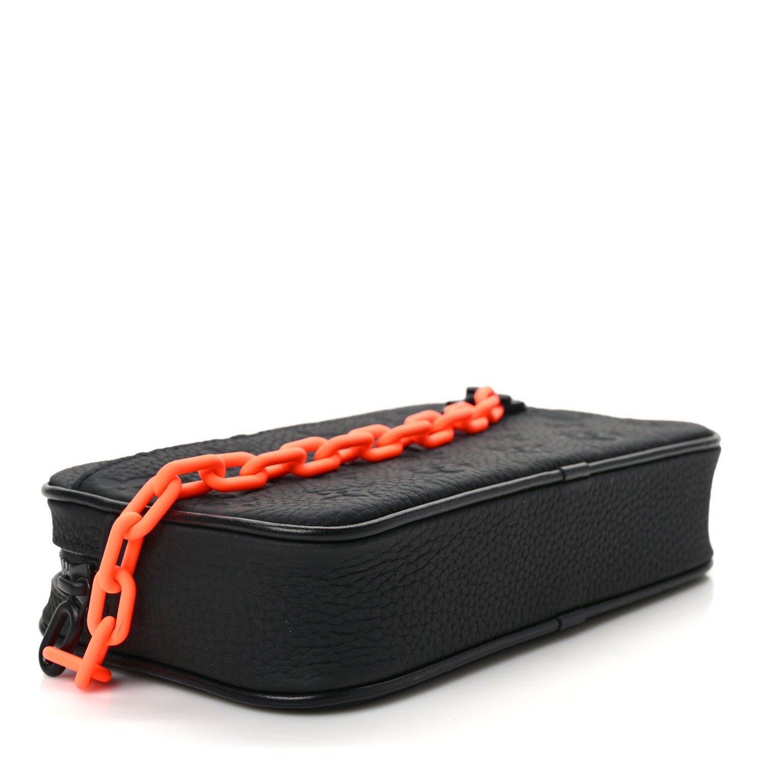 Louis Vuitton Taurillon Monogram Uniformes Solar Ray Soft Pochette Volga Belt Bag Black 3 of 7