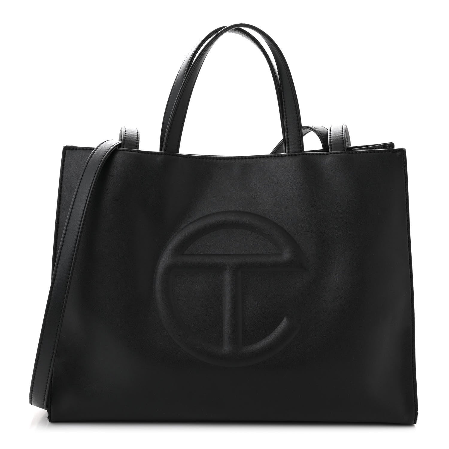 Telfar Vegan Leather Medium Shopping Bag Black 1 of 13