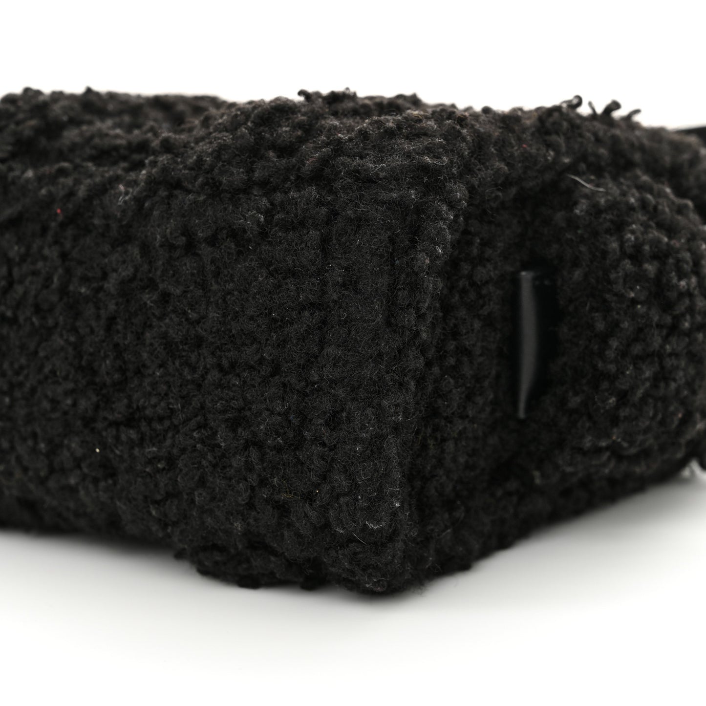 Polyester Cotton Mini The Teddy Traveler Tote Bag Black