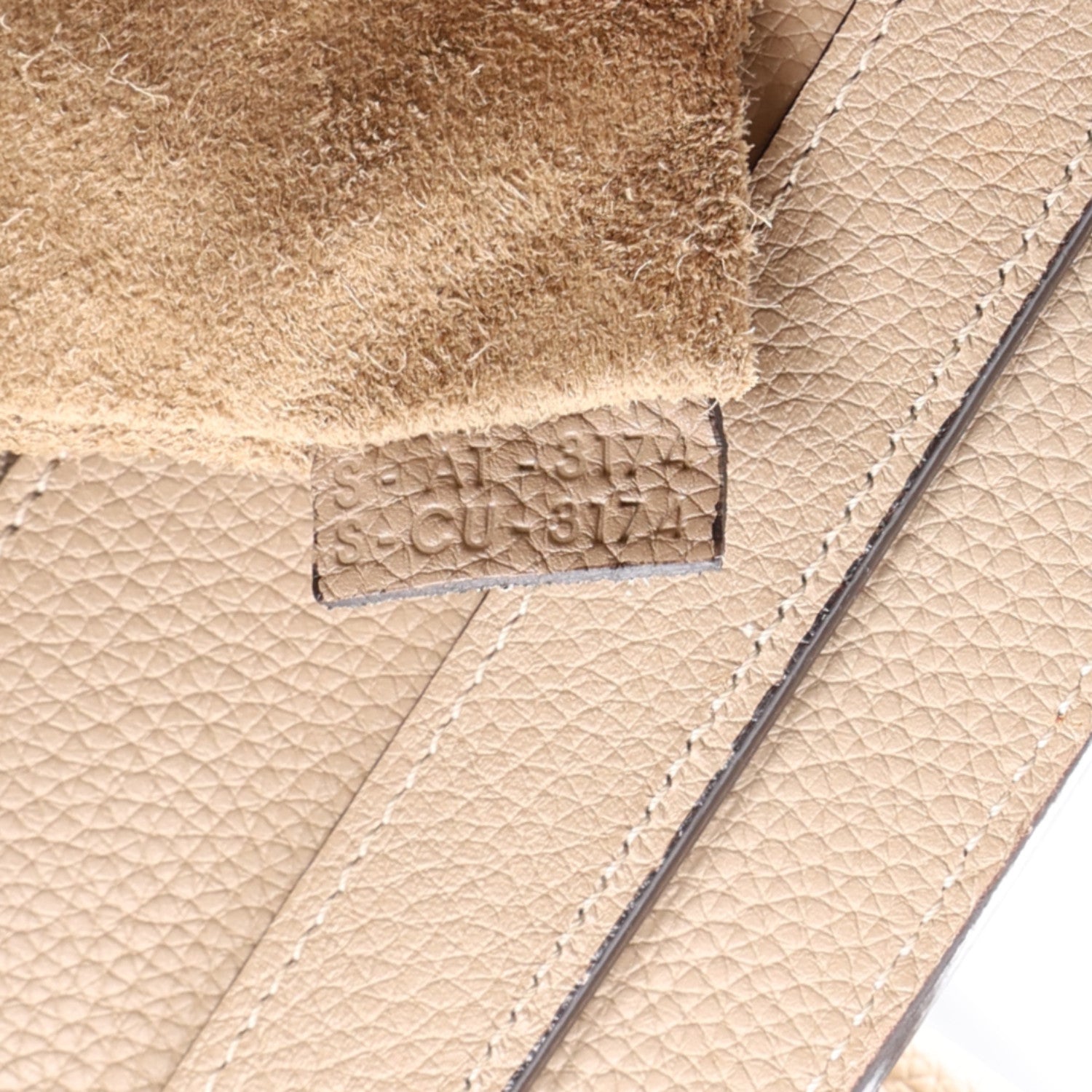 Celine Drummed Calfskin Micro Luggage Dune 7 of 10