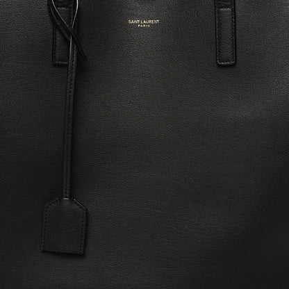 Saint Laurent Calfskin Large Shopping Tote Black 10 of 12
