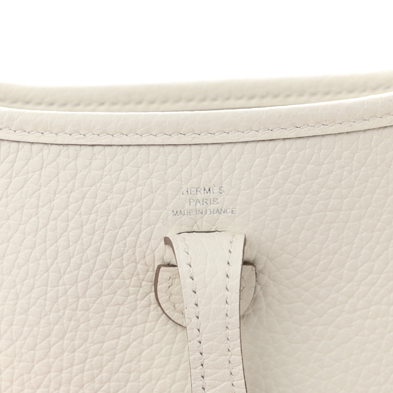 Hermes Taurillon Clemence Amazone Evelyne TPM New White 6 of 10