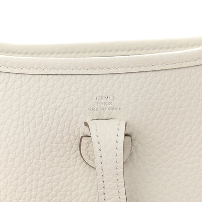 Hermes Taurillon Clemence Amazone Evelyne TPM New White 6 of 10