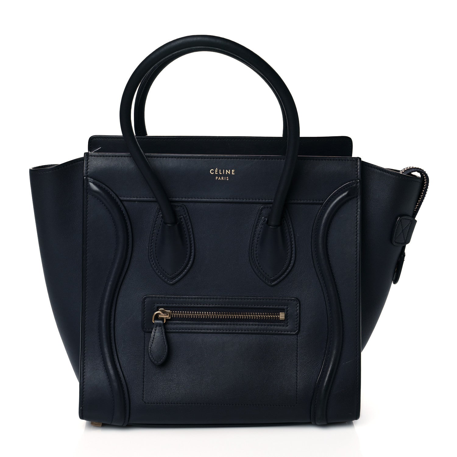 Celine Smooth Calfskin Micro Luggage Ink 1 of 11
