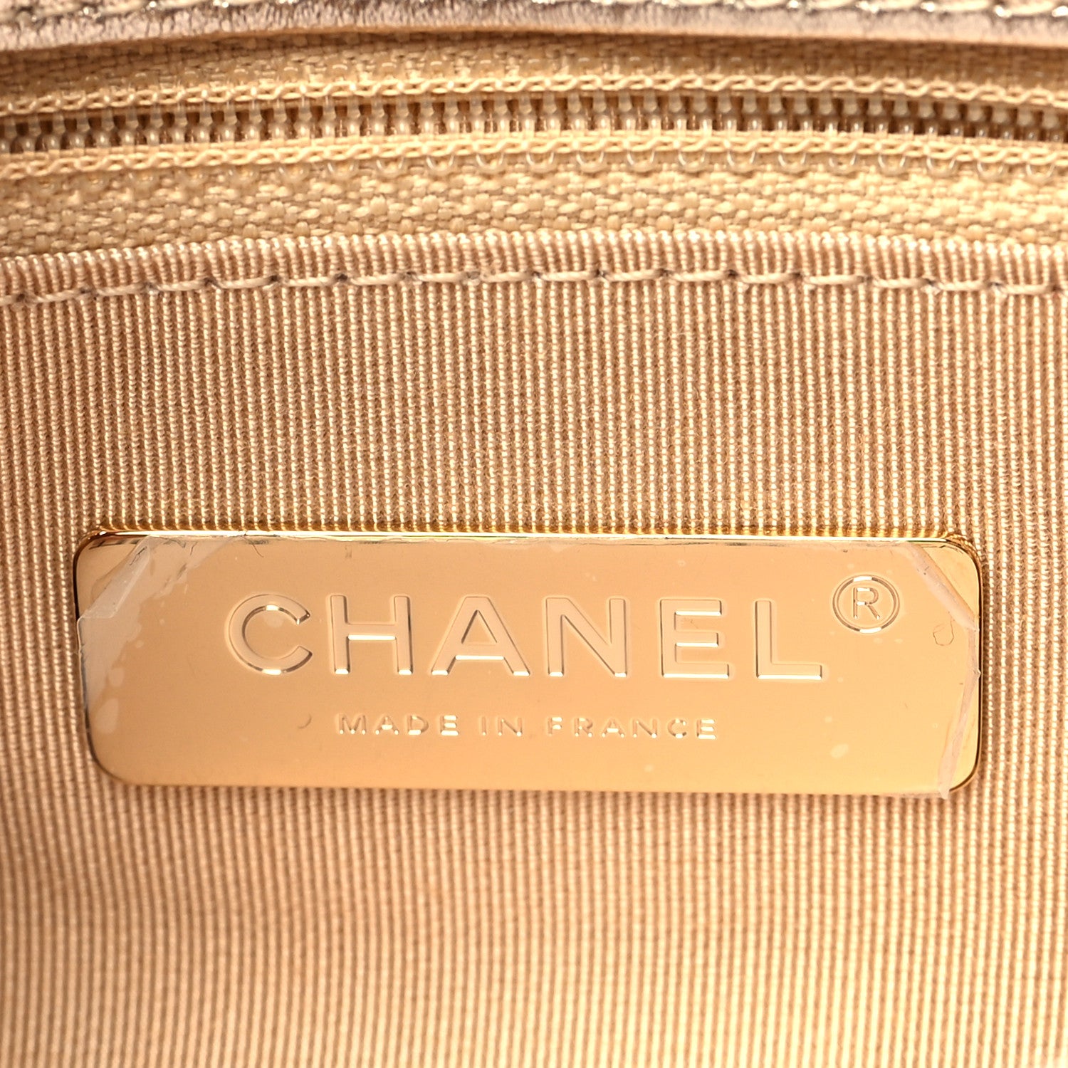 Chanel Metallic Lambskin Quilted Medium Chanel 19 Flap Gold 6 of 11