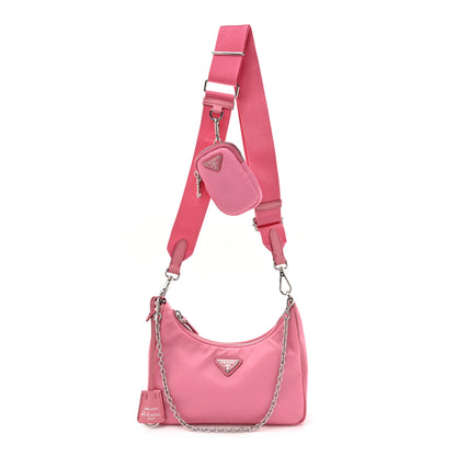 Prada Nylon Re-Edition 2005 Shoulder Bag Begonia 1 of 13