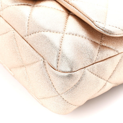 Chanel Metallic Lambskin Lacquered Quilted Small Flap Gold 11 of 11