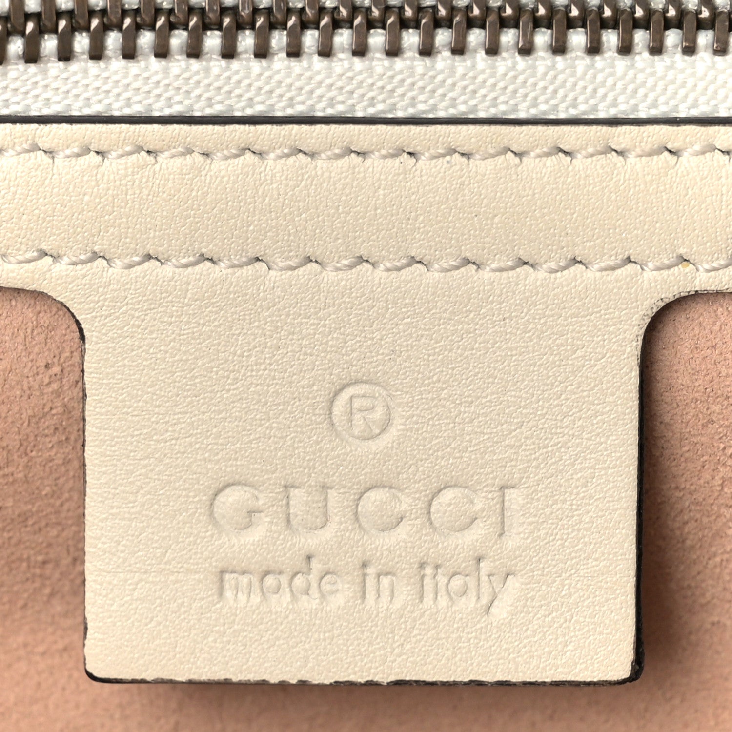 Gucci Calfskin Matelasse Studded Medium GG Marmont Shoulder Bag White 6 of 10