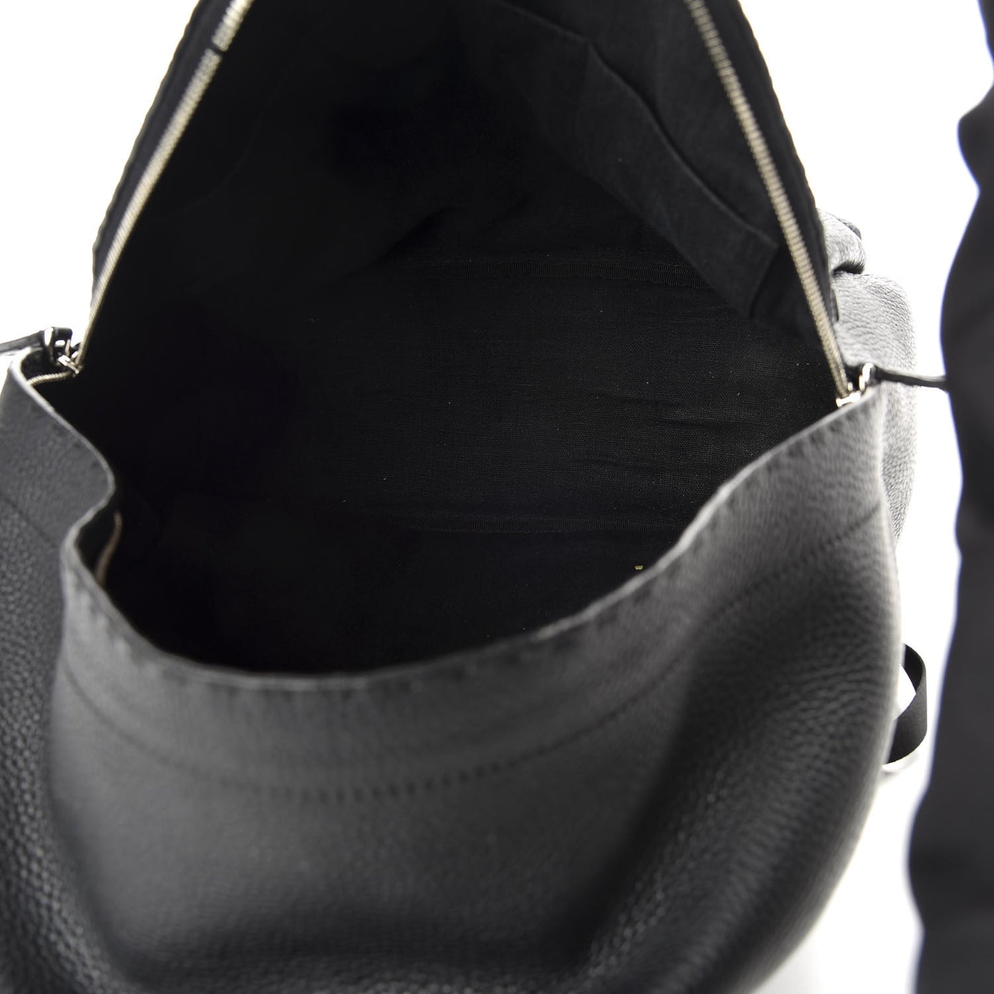 Cuoio Romano Selleria Crocodile Monster Eyes Backpack Black Girasole
