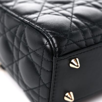 Christian Dior Lambskin Cannage Small My ABCDior Lady Dior Black 9 of 12