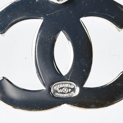 Chanel Large CC Necklace Silver 5 of 5