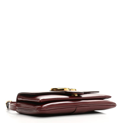 Gucci Vitello Palmellato Lux Small Arli Flap Shoulder Bag Vintage Bordeaux 4 of 10
