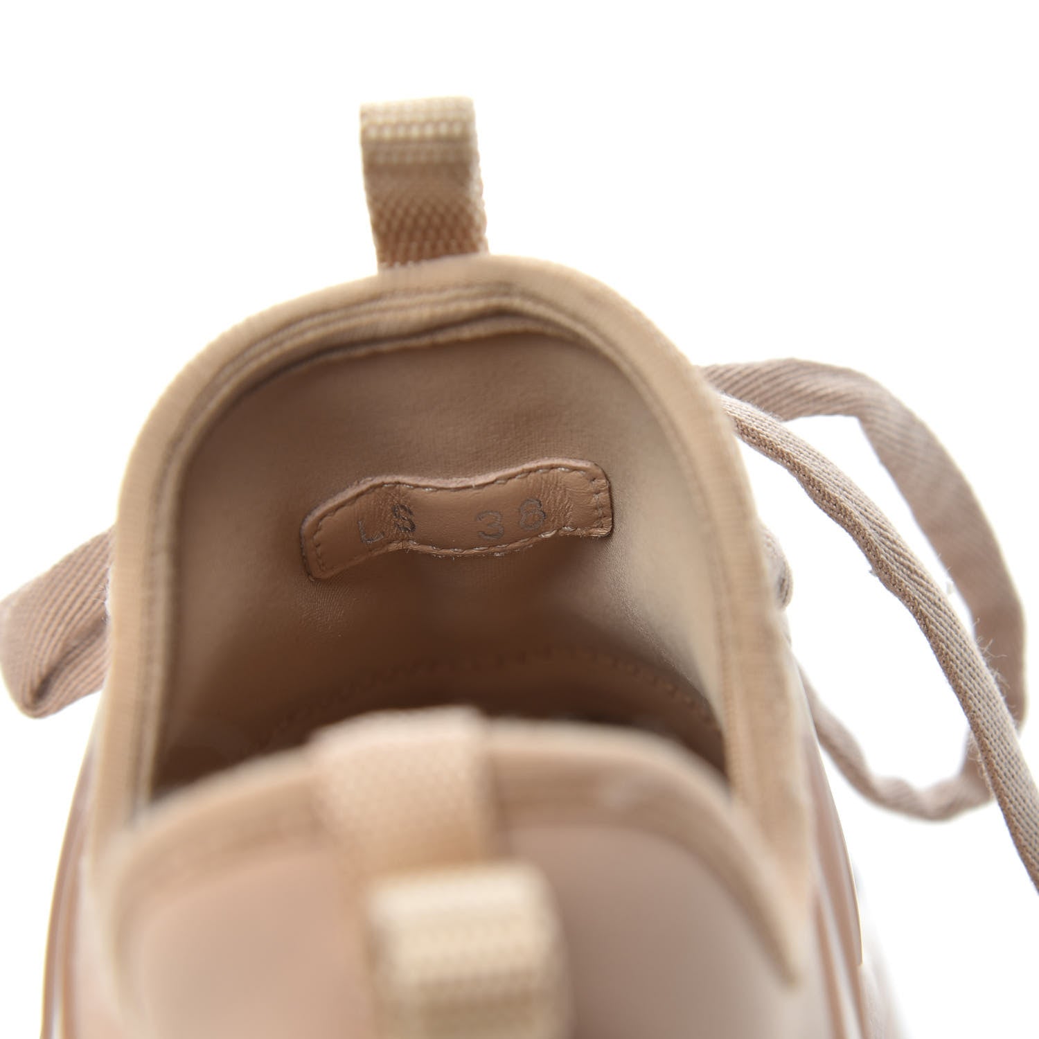 Christian Dior Neoprene Rubber Womens D-Connect Sneakers 38 Nude 8 of 10