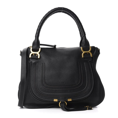 Chloe Calfskin Medium Marcie Satchel Black 1 of 12