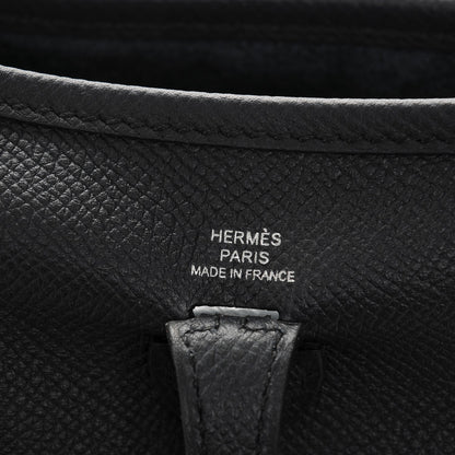 Hermes Epsom Amazone Evelyne TPM Bleu Indigo Lime 6 of 7
