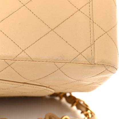 Chanel Lambskin Quilted XL Jumbo Single Flap Beige 12 of 14