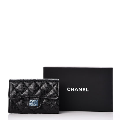 Chanel Caviar Quilted Flap Card Holder Black 9 of 9