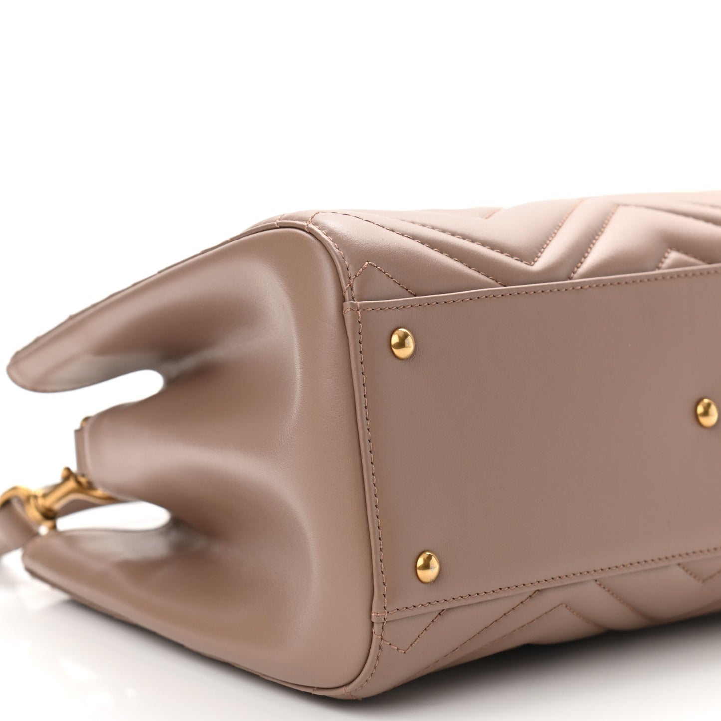 Calfskin Matelasse Small GG Marmont Tote Porcelain Rose