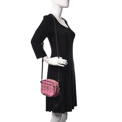 MCM Visetos Mini Camera Crossbody Bag Pink 2 of 12