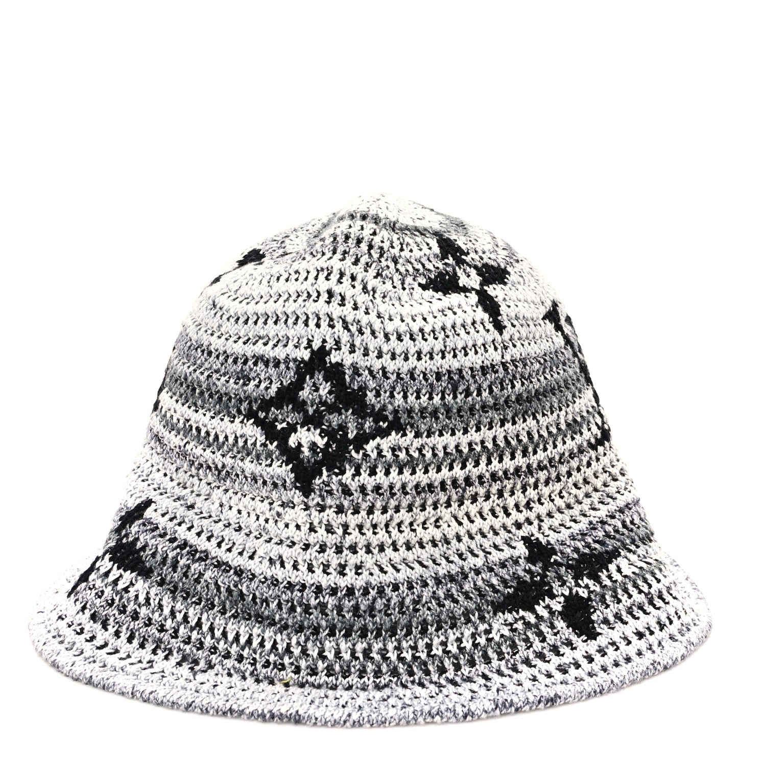Louis Vuitton Crochet Monogram LV Bucket Hat S Grey Multicolor 3 of 8