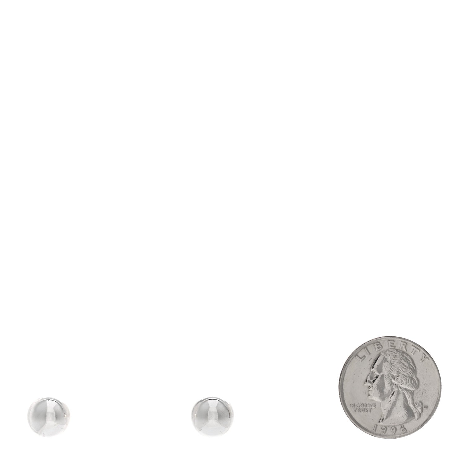 Tiffany Sterling Silver 10mm HardWear Ball Earrings 2 of 4