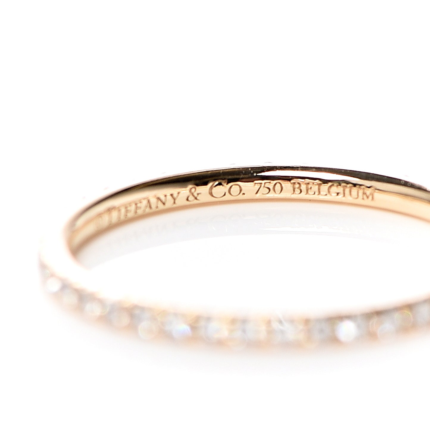 18K Yellow Gold Diamond Metro Ring 49 5