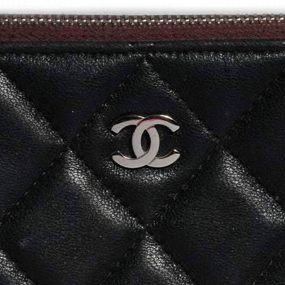 Chanel Lambskin Quilted Medium Cosmetic Case Black 8 of 8