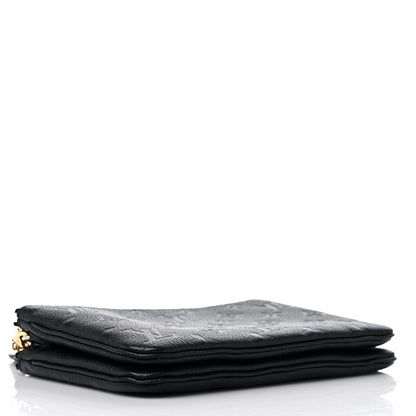Louis Vuitton Empreinte Double Zip Pochette Black 4 of 10
